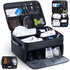 Upgraded Golf Trunk Organizer Storage with Separate Compartment for 2 Pair Sh...