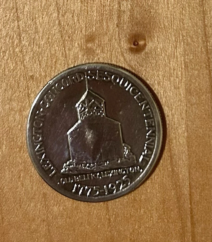 1925 90% Silver Lexington-Concord Commemorative Half Dollar Very Good Condition - Image 4 of 4