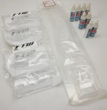 NEW Lot of Body Parts & Shock Fluid: 10, 15, 20 wt + Complete Downforce Wing Set