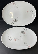 Raymond Loewy Continental China Platters Floral Design 30cm - Z#1008