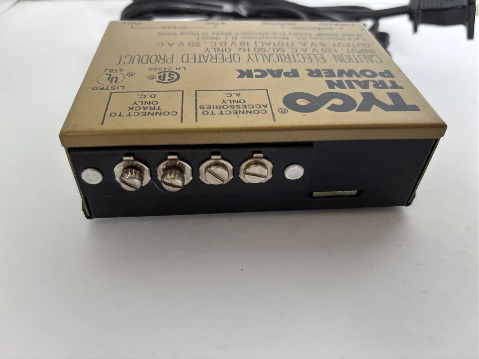 Vintage Tyco Train Power Pack Model 899BP Hobby Transformer 50/60 Hz Working - Image 3 of 4