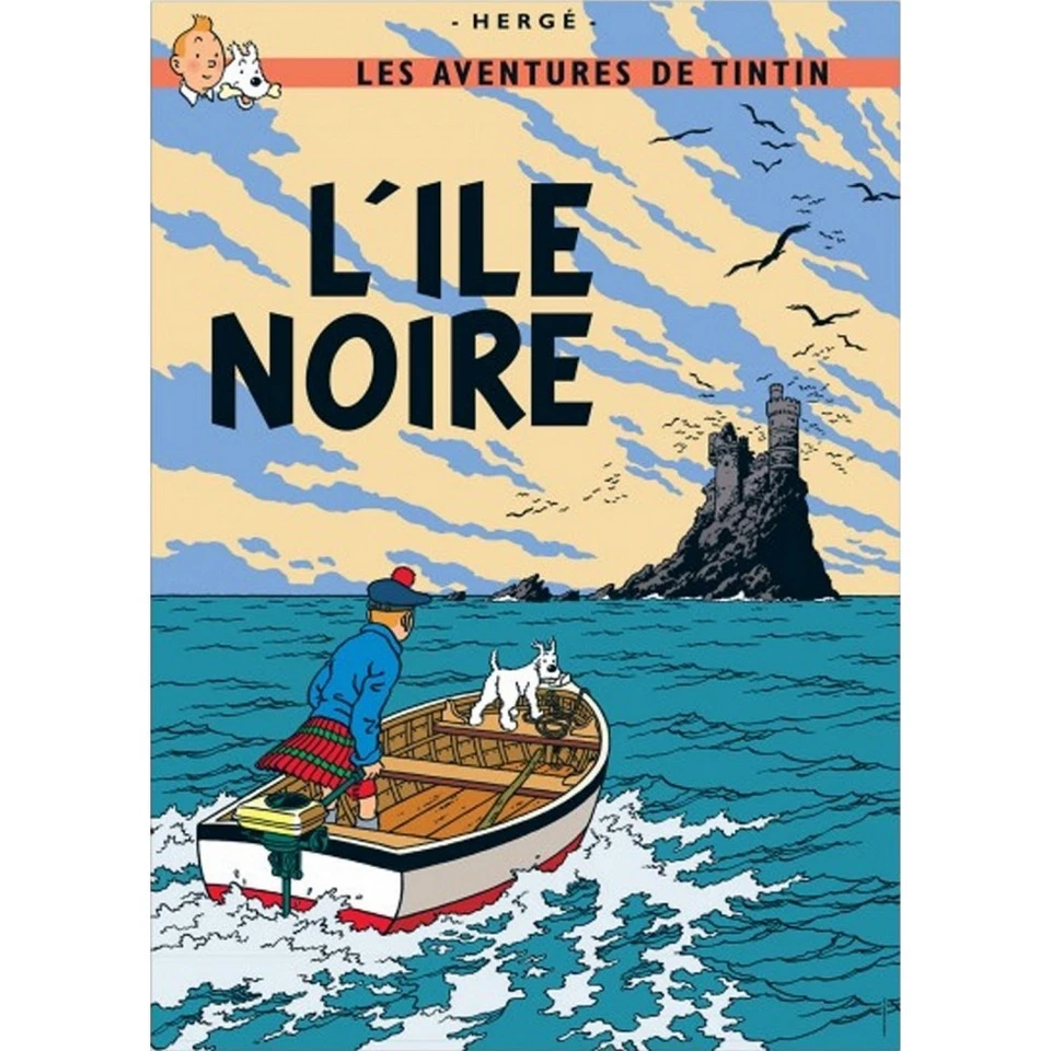 Poster Moulinsart Album de Tintin: L'île noire 22060 (50x70cm) - Photo 1/1