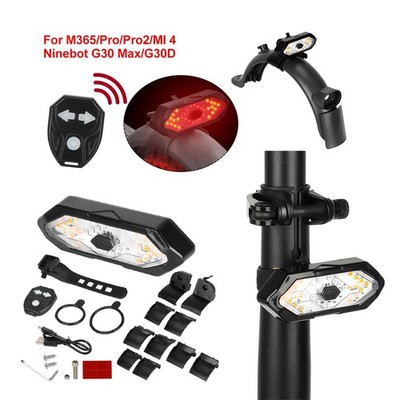 For Xiaomi/Ninebot G30 Max/G30D E-Scooter Smart Control Tail Light Mudguard Set