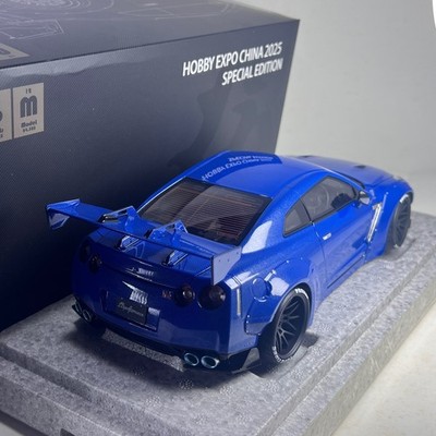 1/18 PGM Nissan GTR R35 LBWK LB works Blue Carbon Hobby Expo China