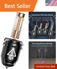 Efficient 0.4mm High-Flow Nozzle for Adventurer 5M Pro - 280℃, 3 Sec Detachable