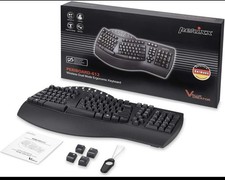 Perixx Periboard-612 Wireless Ergonomic Bluetooth USB Split Keyboard Windows Mac