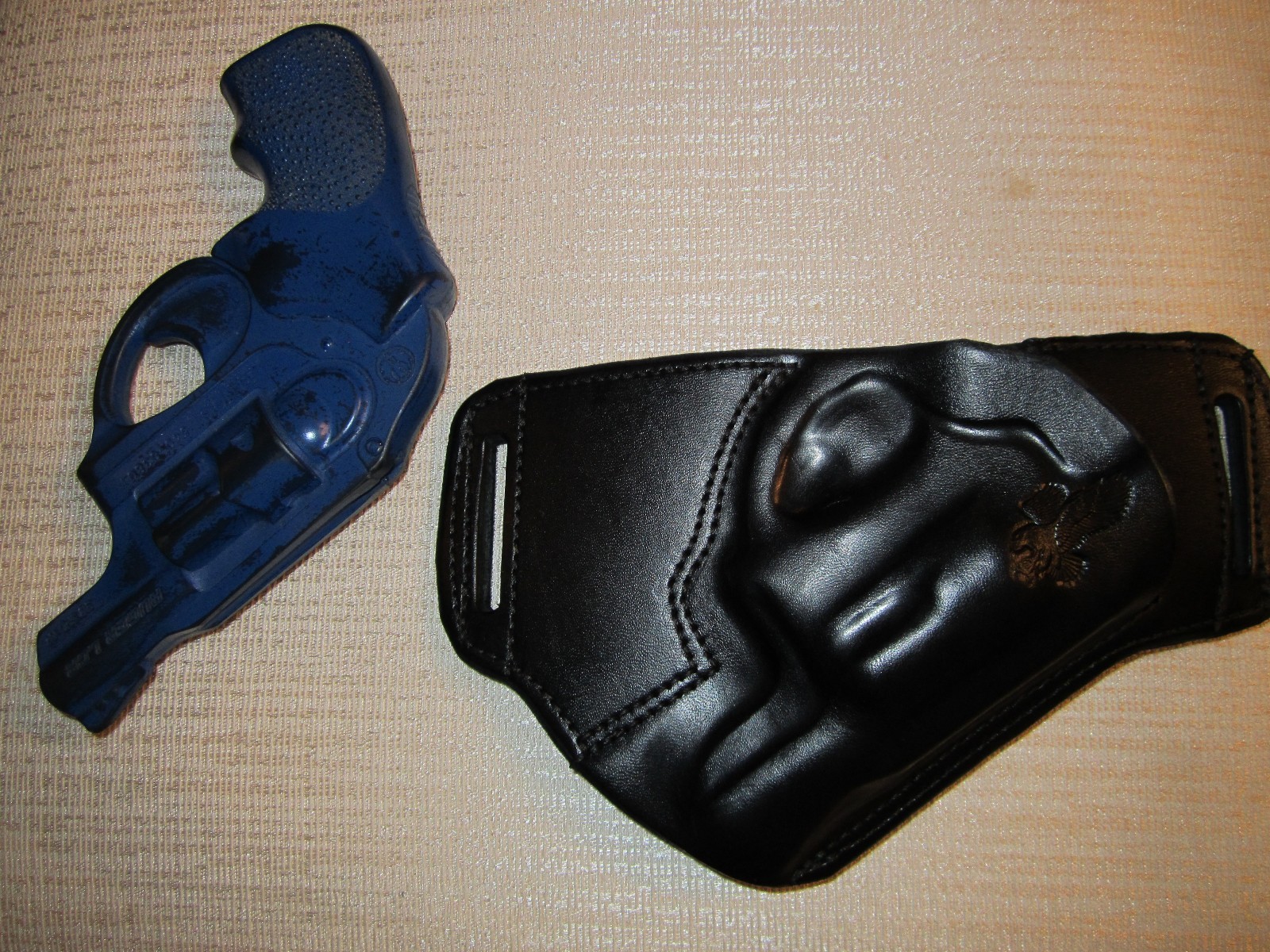 Ruger LCR 38 Caliber Leather Holster - Right Hand OWB Belt Holster For Revolver