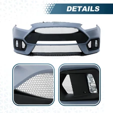 Front Bumper Cover Complete For 2016 2017 2018 Ford Focus RS Grille Grill Kit