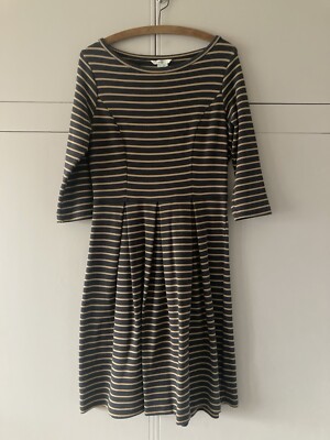 Boden Ponte Dress Size 14 L grey and taupe Perfect