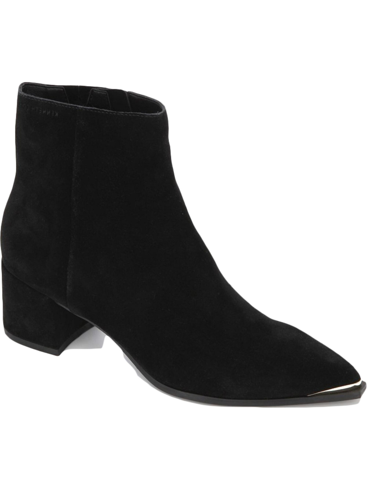 KENNETH COLE NEW YORK Womens Black Plate Roanne Leather Booties 8 M