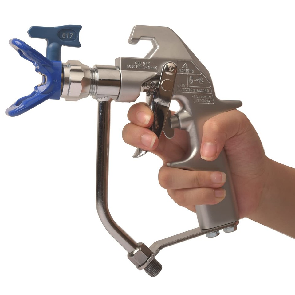 5000PSI Airless Paint Spray Gun with Tip Guard and 517 TIP,for Airless