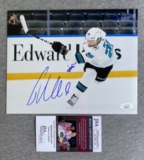 SAN JOSE SHARKS- TIMO MEIER AUTOGRAPH 8x10 ACTION PHOTO JSA AC00730