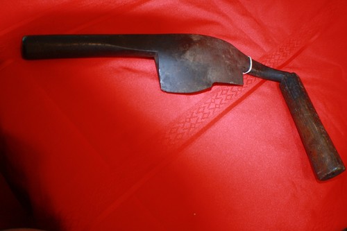 ANTIQUE 191 YEAR OLD COOPER'S CHAMFER DRAWKNIFE BY D. R BARTON ABOUT 1832 PERIOD - Picture 5 of 7