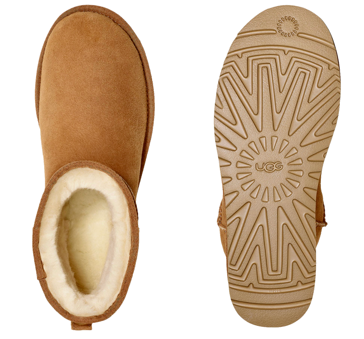 UGG Boots Classic Mini Boot Shearling Chestnut Suede Stiefel