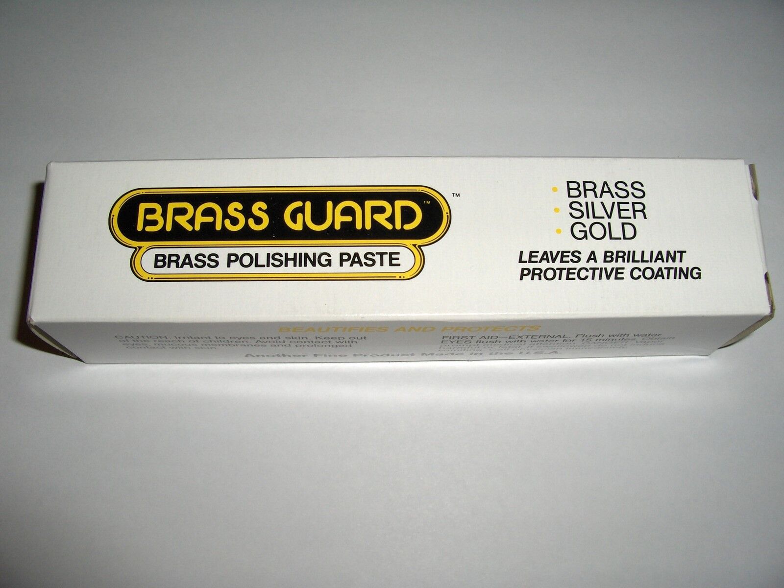 Brassguard Polishing Paste 3 oz. for Brass Silver Gold Copper Stainless Aluminum