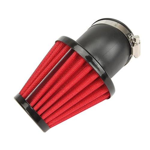 2pcs Red 42mm Motorcycle Racer Inlet Cold Air Intake Tapered Air Filter Cleaner - Picture 8 of 10