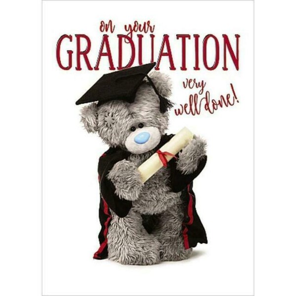 on Your Graduation Well Done Cute Me to You Bear Congratulations Greetings Card for sale online