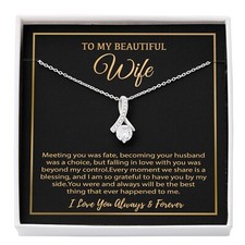 To My Wife Necklace, Christmas Gifts For Women, Anniversary Gift For Wife