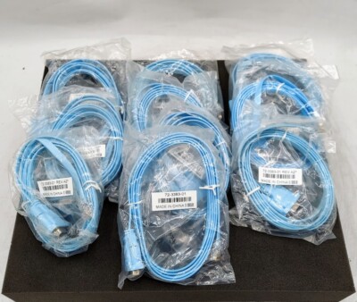 LOT OF 10 Cisco 72-3383-01 RJ-45 to DB-9 F Router/Switch Console