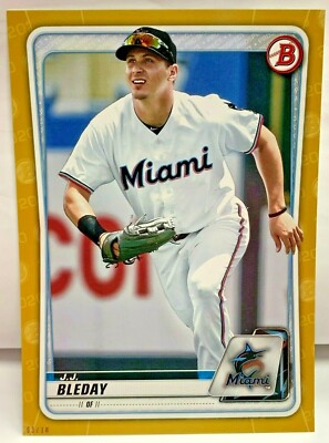 J.J.Bleday 2020 Bowman Prospect #BP-116 - Übergröße 5x7 Gold #' D 3/10 - Marlins