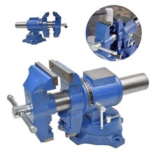 4" Heavy Duty Bench Vise 360° Swivel Base Clamp on Vise Lathe Milling Workbench