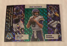 MINNESOTA VIKINGS Green Prizm 2020 Panini Mosaic Flea Flicker Kirk Cousins #11