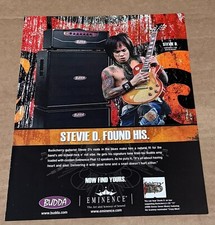 Eminence Speakers / BUDDA Amps - STEVIE D of BUCKCHERRY - 2008 Print Ad
