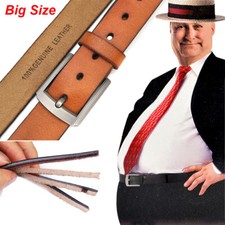 Top Quality Black Casual Belt for Jeans Mens Belts Leather Large Size 28"-67"