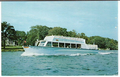Postcard ''U.S. Mail Boat WALWORTH II, Lake Geneva, Wisconsin''