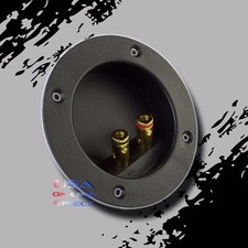 4 PC SUBWOOFER CONNECTOR BINDING POST SPEAKER JACK BOX TERMINAL SCREW CUP PLATE