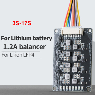 3-17S Li-ion Lifepo4 Battery Active Equalizer 1.2A Balance Energy Transfer Board