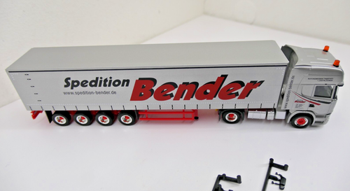 Herpa 1:87 - Scania R`13 TL mit 4-achs GaPl-Auflieger "Spedition Bender" - J2M - Bild 7 von 8