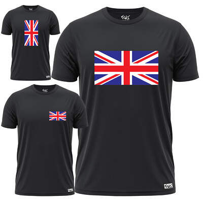 EAKS  Herren T-Shirt ''Great Britain Flag'' Flagge Fahne Großbritannien Fanshirt