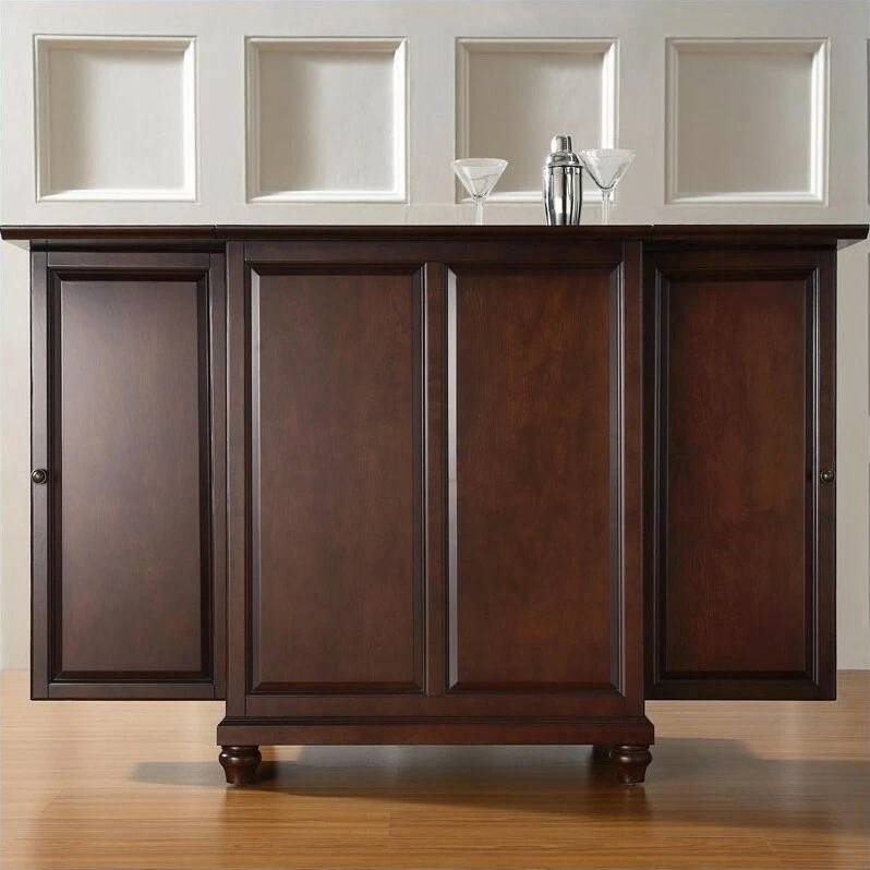 Crosley cambridge expandable bar cabinet deals