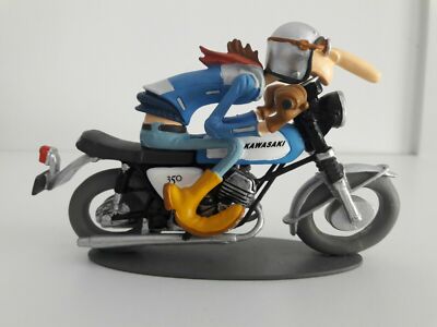 AIME LASAUCE Kawasaki 350 Avenger 1971 1:18 Joe Bar Team Harz-Figurine GLENAT