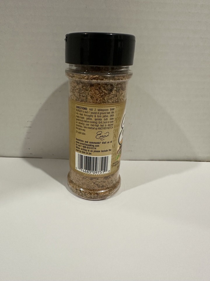 [ 1 Bottle ] Emeril’s Seasoning Bam Burger 3.72 Oz Discontinued