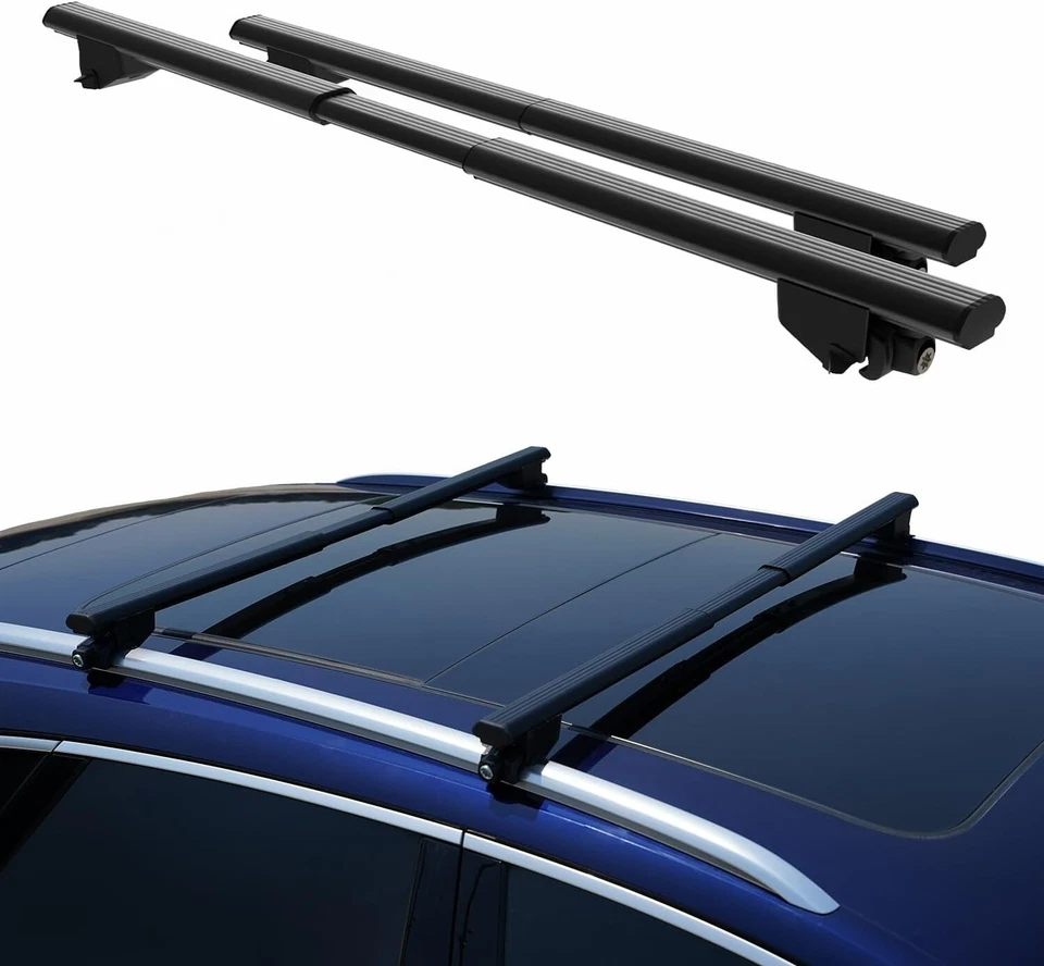 For HYUNDAI Santa Fe Santa Cruze Roof Racks Telescopic Cross Bars Cargo Carrier Foto 4 de 4