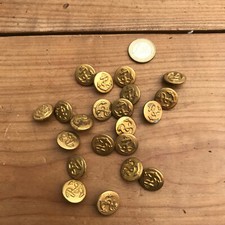 bouton vintage N196 ancre