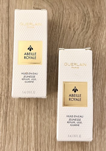2x GUERLAIN Abeille Royale Youth Watery Oil 5 ml 0.16 Oz Travel Mini Sample Size - Picture 4 of 8