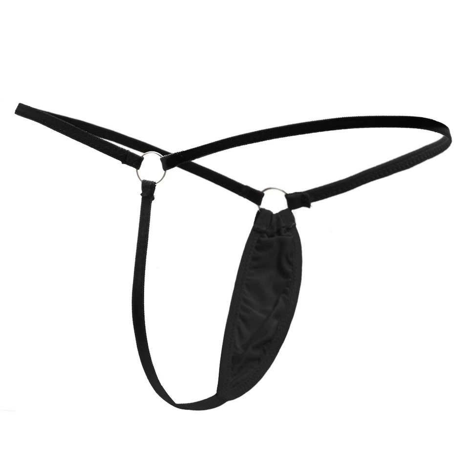 Paquete de 5 mini tangas para mujer micro tanga sexy ropa interior sedosa lencería bragas Foto 4 de 4