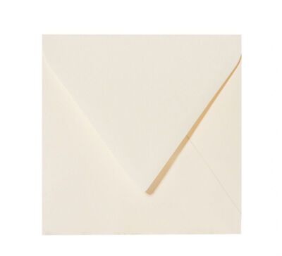25 Quadratische Briefumschläge 155x155 Mm – Zartcreme, 120 G/qm – Hochwertiges Papier
