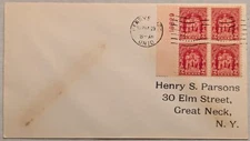 FDC Sc # 680 - Perrysburg, OH - Plt # Blk / 4 - 9/14/1929 j