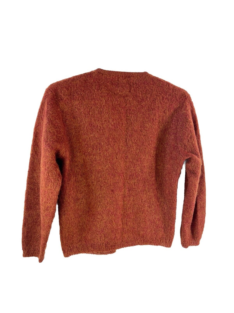 トップス 60's Richman Mohair Cardigan Size (XL) Vintage Mohair Cardigan Sweater Shawl Style Long Sleeve Art