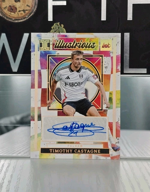 2024-25 Panini Impeccable Soccer Timothy Castagne Illustrious Ink Auto # /10 Full