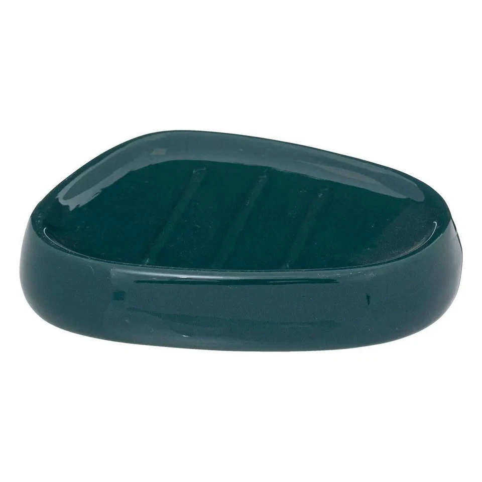 Porte Savon "Galet" 12cm Bleu Pétrole - Photo 1/1
