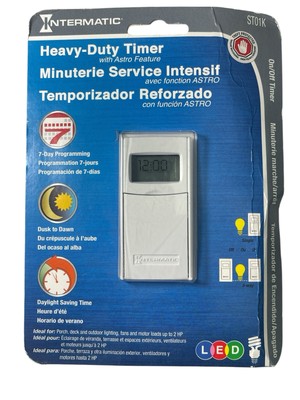 Intermatic ST01K Astronomic Digital In-Wall Timer - White NIP