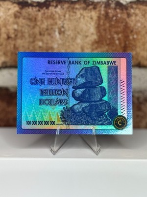 2025 Cardsmith Currency Zimbabwe One Hundred Trillion Dollars #80