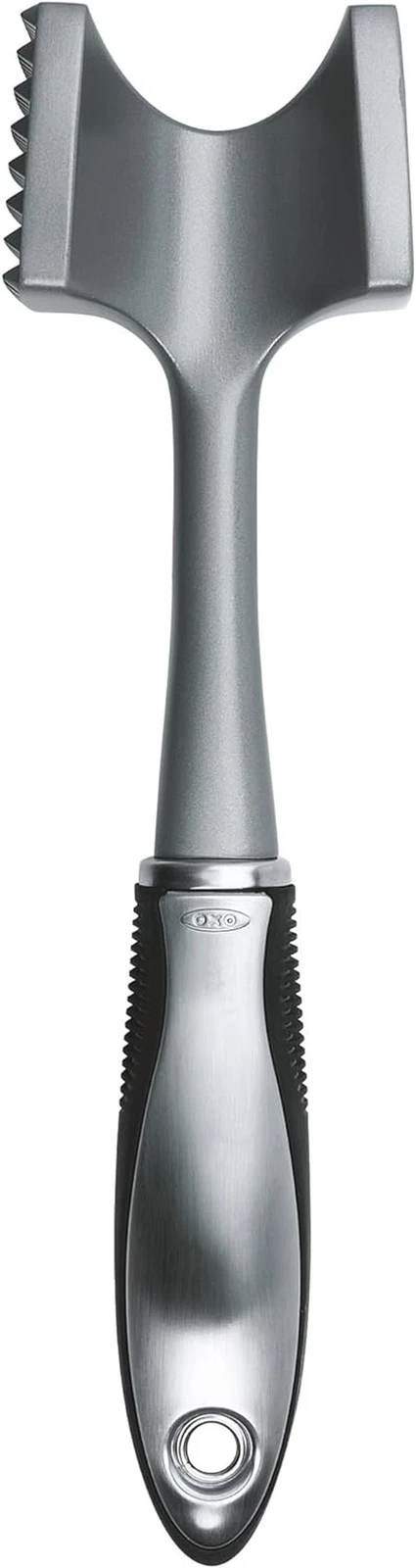 OXO Steel Dishwasher Safe Meat Tenderizer,Silver