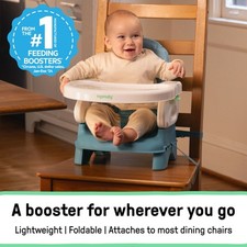 Ingenuity Deluxe Comfort Folding Baby Booster - Adjustable Height - Cushioned