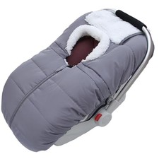 Winter Car Seat Cover for Babies Carseat  Waterproof, Warm Car Seat Cover Grey